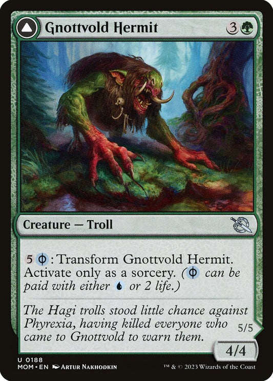 Gnottvold Hermit // Chrome Host Hulk - (Foil): March of the Machine