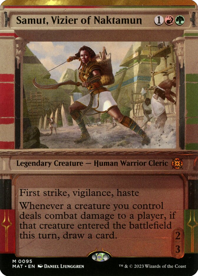 Samut, Vizier of Naktamun (Showcase) - (Foil): March of the Machine: The Aftermath