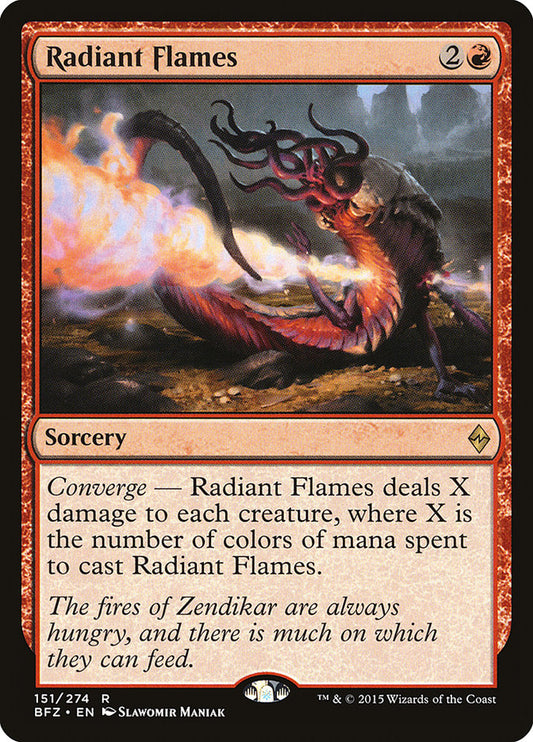 Radiant Flames - (Foil): Battle for Zendikar