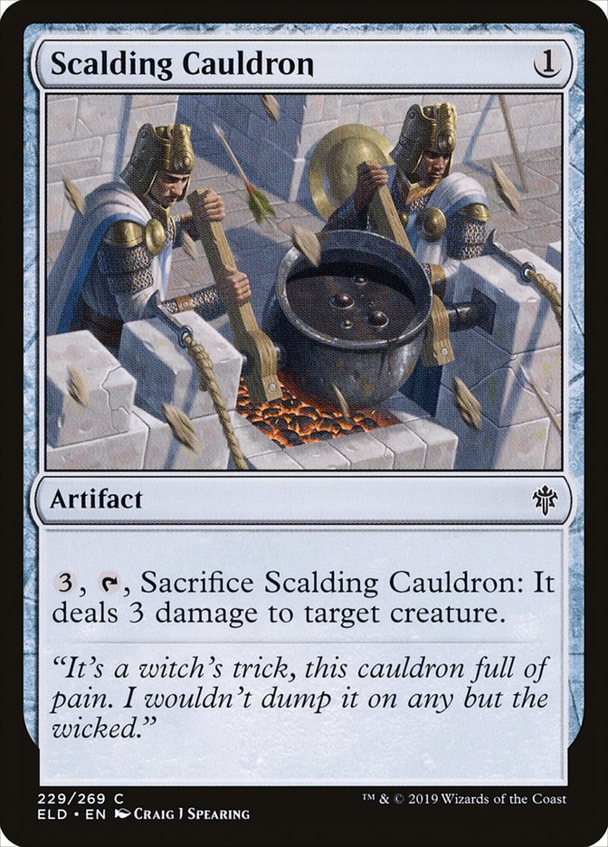 Scalding Cauldron - (Foil): Throne of Eldraine