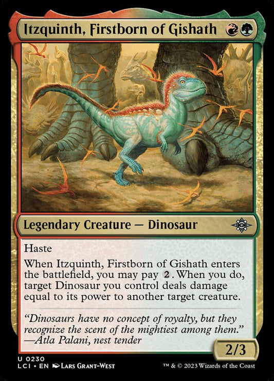 Itzquinth, Firstborn of Gishath - (Foil): Lost Caverns of Ixalan