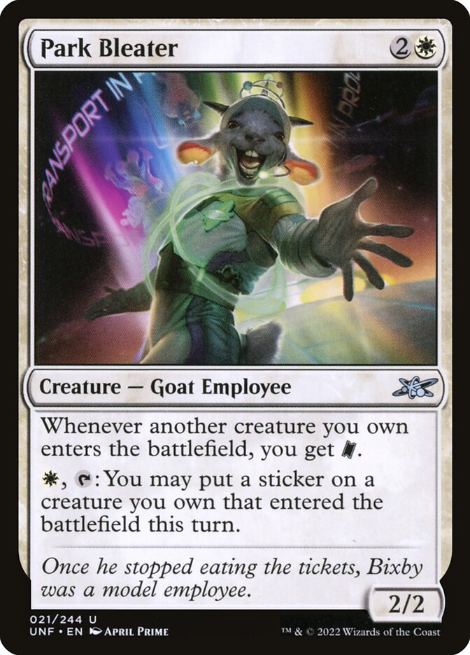 Park Bleater: Unfinity