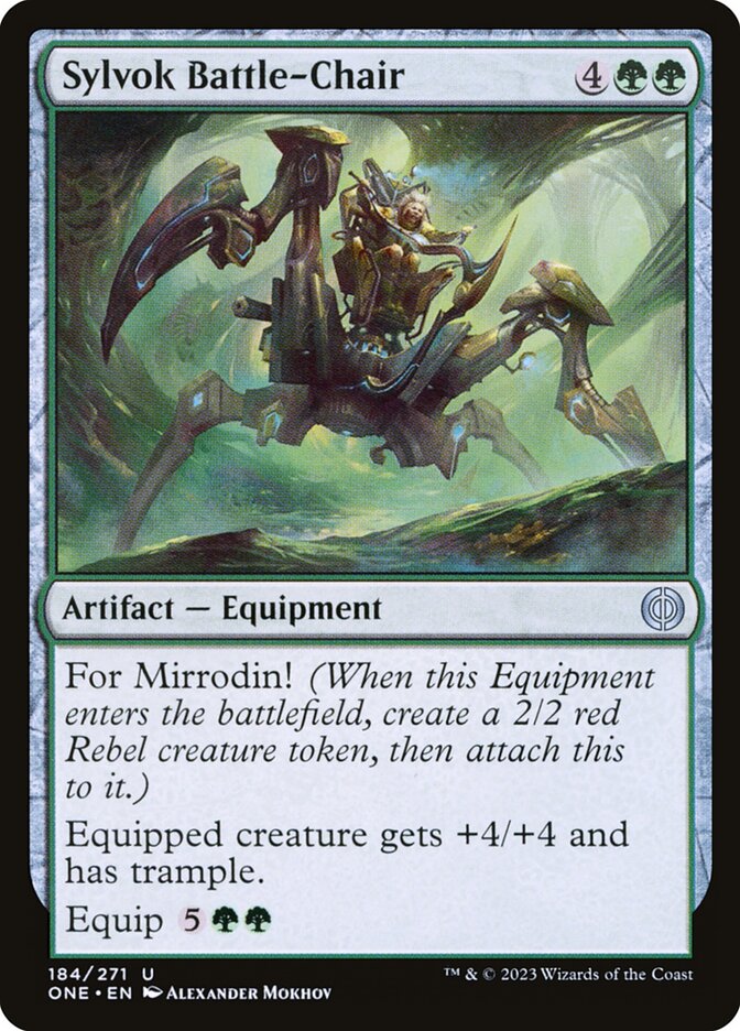 Sylvok Battle-Chair - (Foil): Phyrexia: All Will Be One