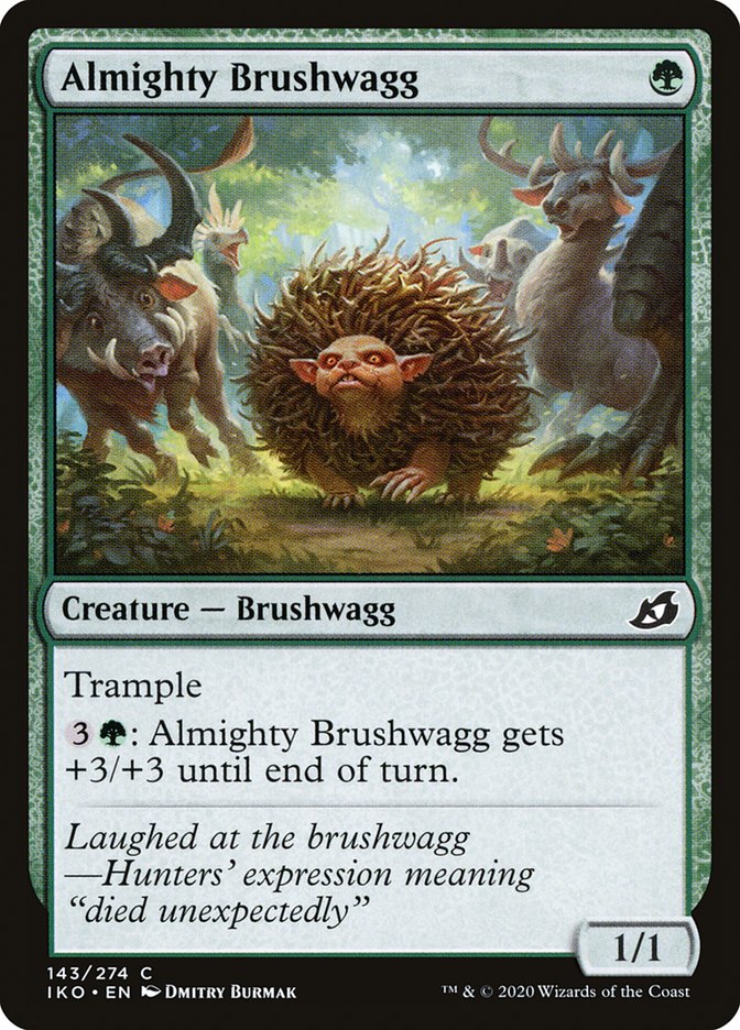 Almighty Brushwagg - (Foil): Ikoria: Lair of Behemoths