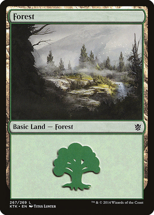 Forest (#267): Khans of Tarkir