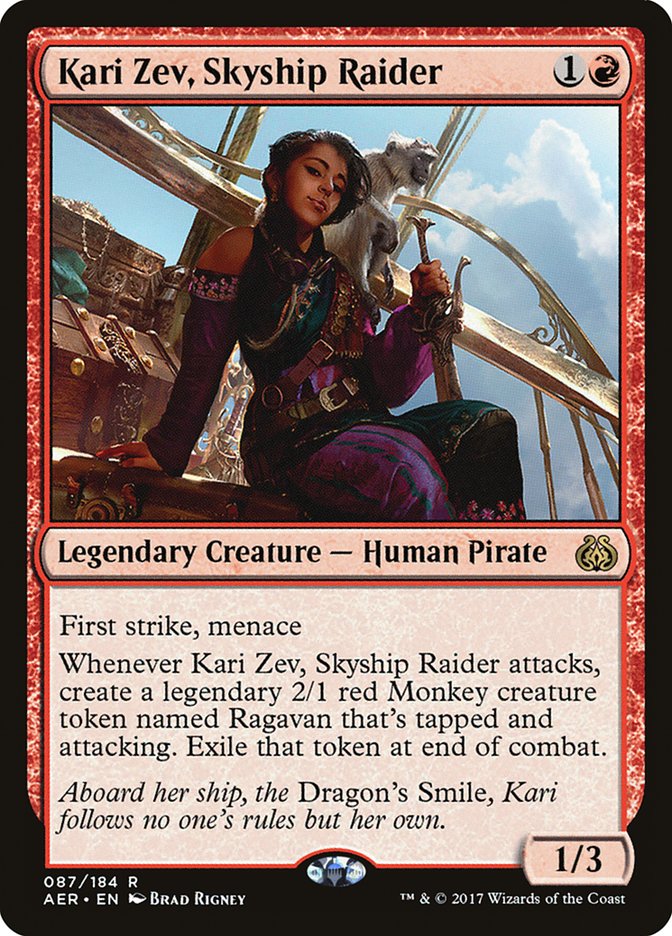 Kari Zev, Skyship Raider - (Foil): Aether Revolt