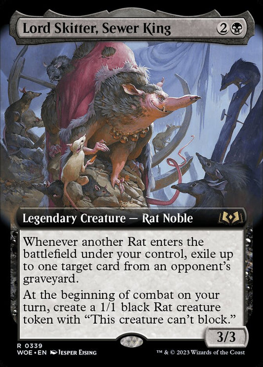 Lord Skitter, Sewer King (Extended Art) - (Foil): Wilds of Eldraine