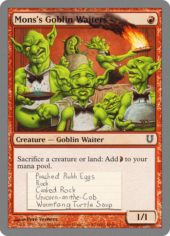 Mons's Goblin Waiters: Unhinged