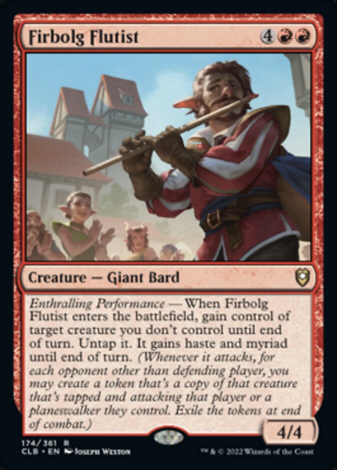 Firbolg Flutist - (Foil): Commander Legends: Battle for Baldur's Gate