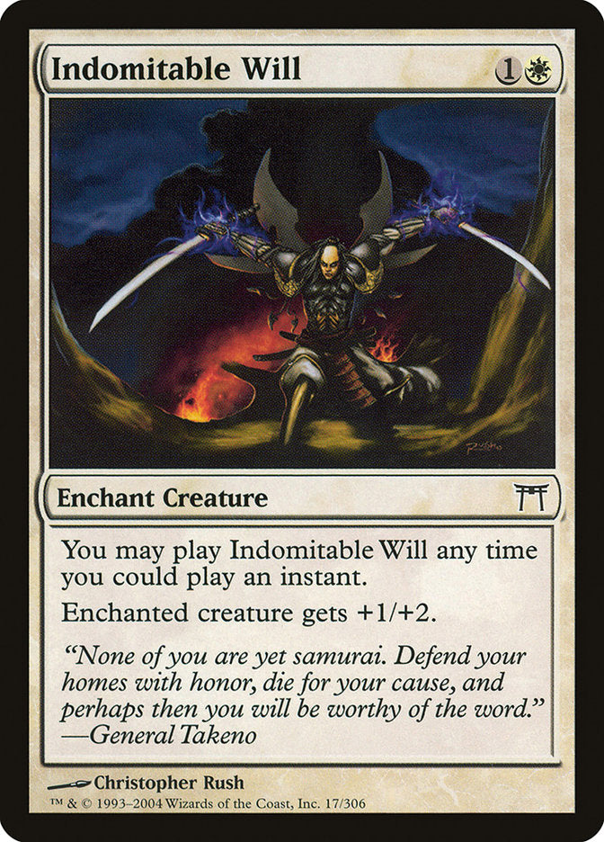 Indomitable Will - (Foil): Champions of Kamigawa