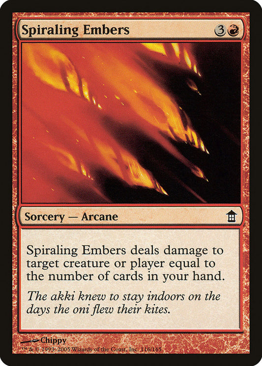 Spiraling Embers - (Foil): Saviors of Kamigawa