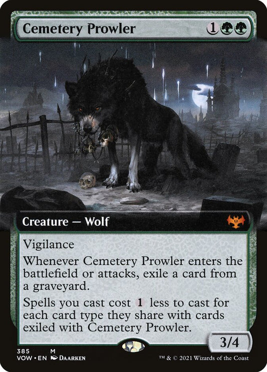 Cemetery Prowler (Extended Art): Innistrad: Crimson Vow
