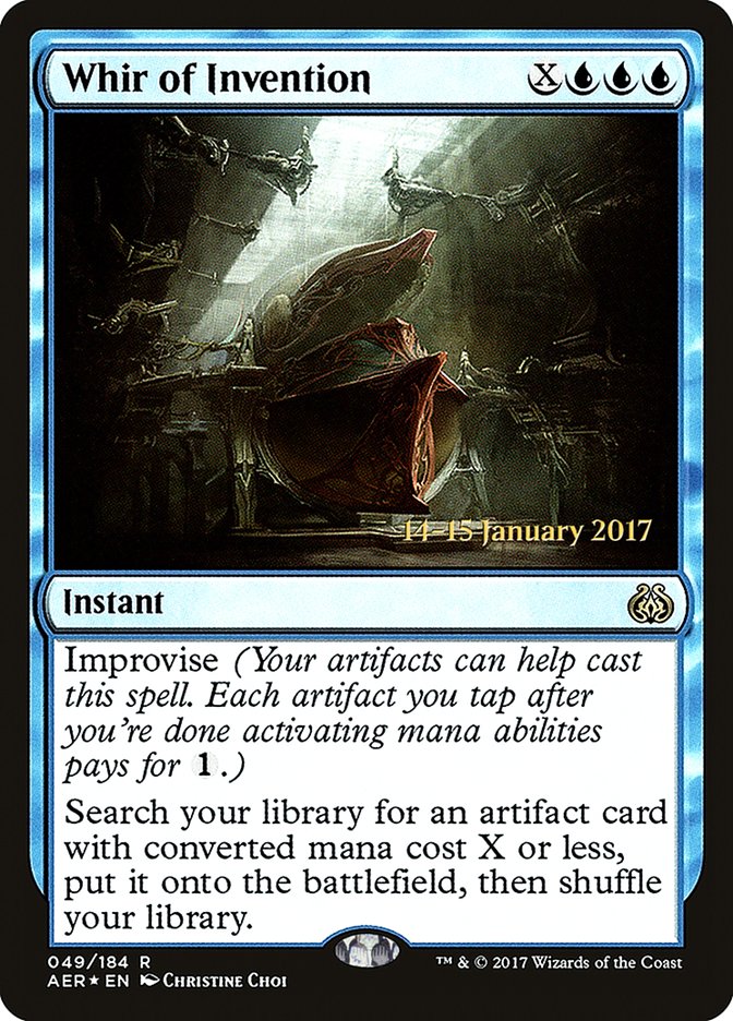 Whir of Invention (Prerelease) (Aether Revolt) - (Foil): Aether Revolt Promos