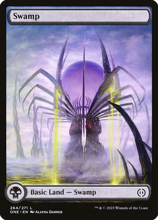 Swamp (#264) (Full Art): Phyrexia: All Will Be One