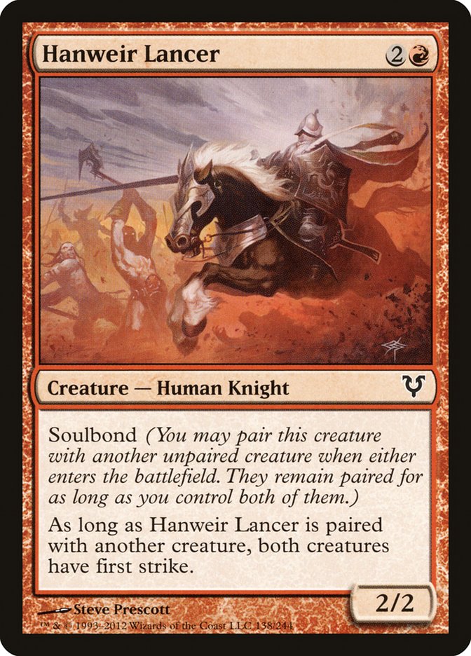 Hanweir Lancer - (Foil): Avacyn Restored