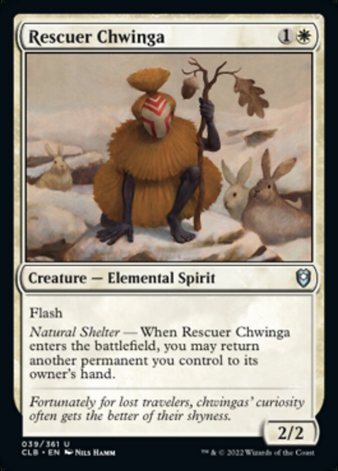 Rescuer Chwinga - (Foil): Commander Legends: Battle for Baldur's Gate