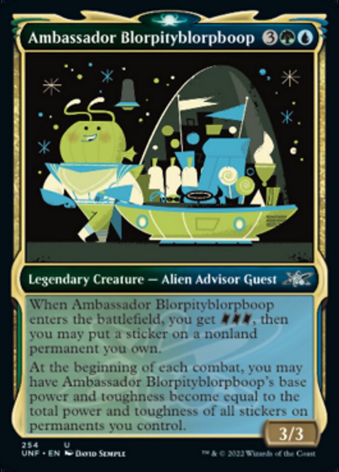 Ambassador Blorpityblorpboop (Showcase) - (Foil): Unfinity