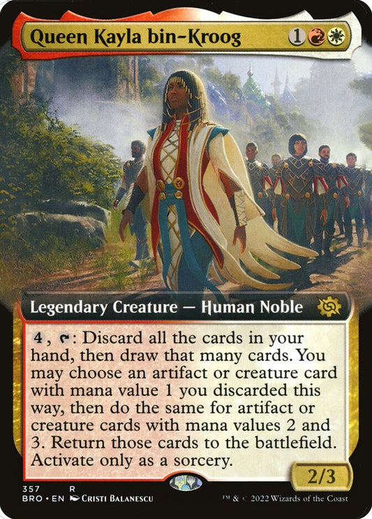 Queen Kayla bin-Kroog (Extended Art) - (Foil): The Brothers' War