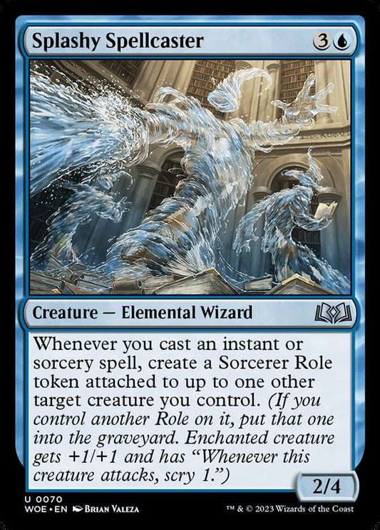 Splashy Spellcaster - (Foil): Wilds of Eldraine