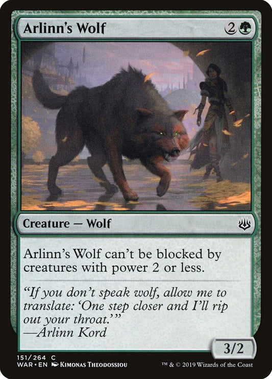 Arlinn's Wolf - (Foil): War of the Spark