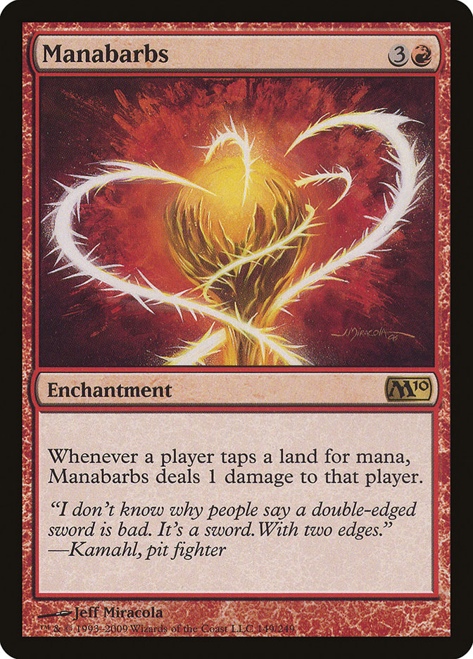Manabarbs - (Foil): Magic 2010