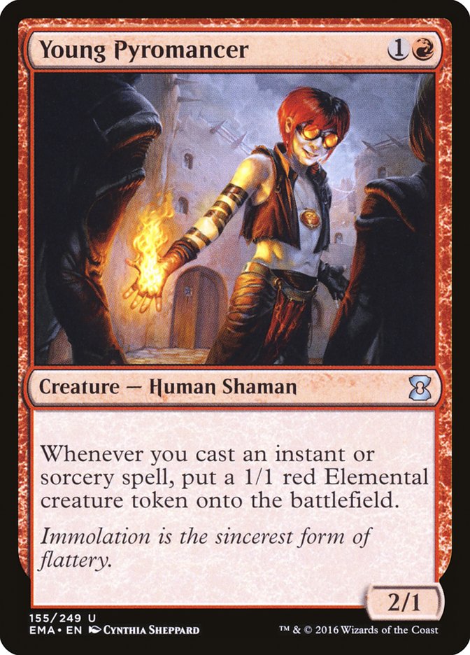 Young Pyromancer - (Foil): Eternal Masters