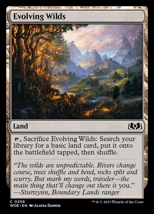 Evolving Wilds - (Foil): Wilds of Eldraine
