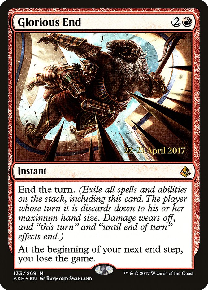 Glorious End (Prerelease) (Amonkhet) - (Foil): Amonkhet Promos