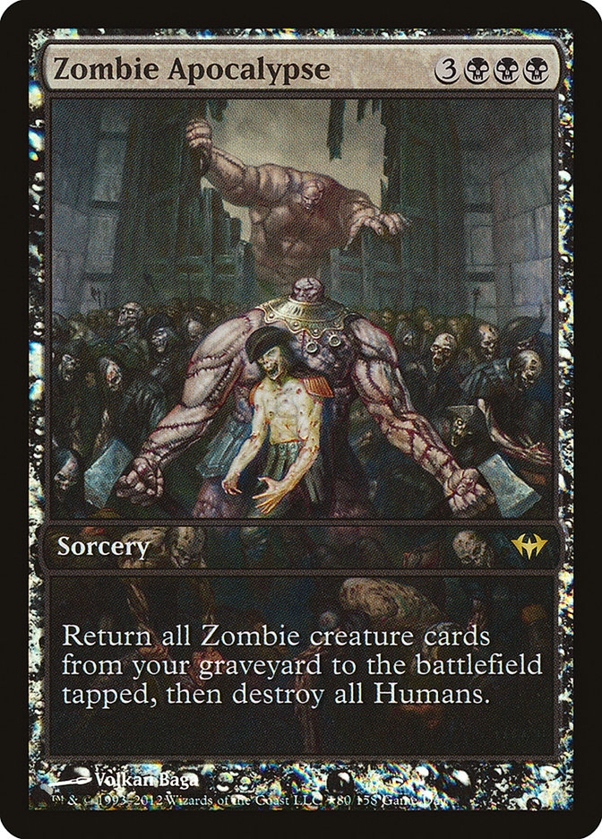 Zombie Apocalypse (Game Day) (Full Art) - (Foil): Dark Ascension Promos