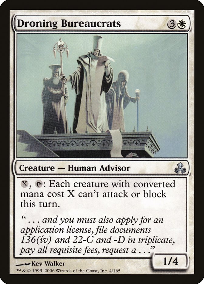 Droning Bureaucrats - (Foil): Guildpact