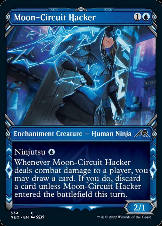 Moon-Circuit Hacker (Showcase) - (Foil): Kamigawa: Neon Dynasty