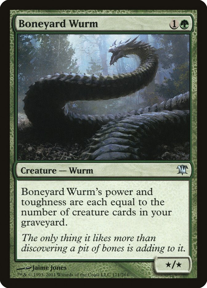 Boneyard Wurm - (Foil): Innistrad