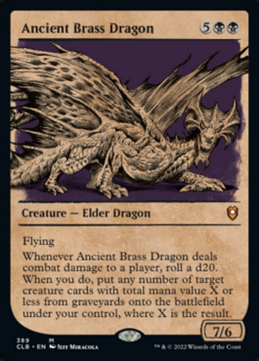 Ancient Brass Dragon (Showcase): Commander Legends: Battle for Baldur's Gate