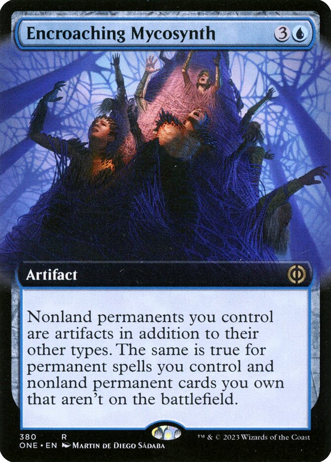 Encroaching Mycosynth (Extended Art): Phyrexia: All Will Be One