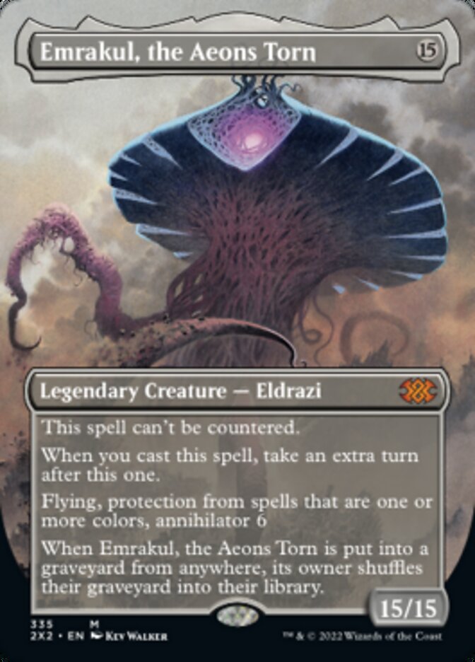 Emrakul, the Aeons Torn (Borderless) - (Foil): Double Masters 2022