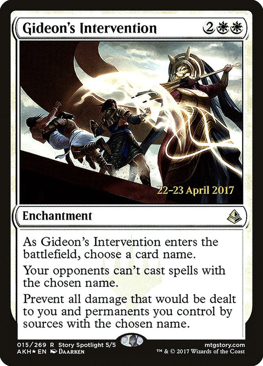 Gideon's Intervention (Prerelease) (Amonkhet) - (Foil): Amonkhet Promos