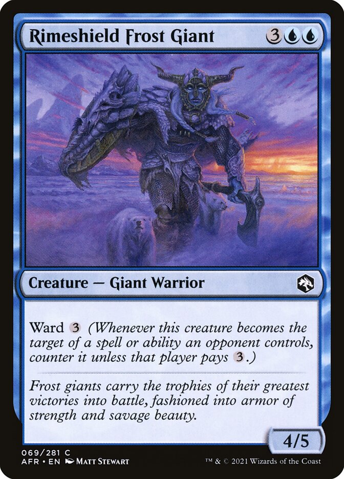 Rimeshield Frost Giant - (Foil): Adventures in the Forgotten Realms