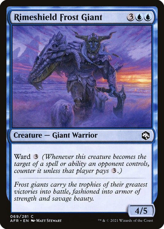 Rimeshield Frost Giant - (Foil): Adventures in the Forgotten Realms