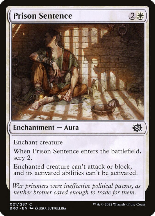 Prison Sentence - (Foil): The Brothers' War