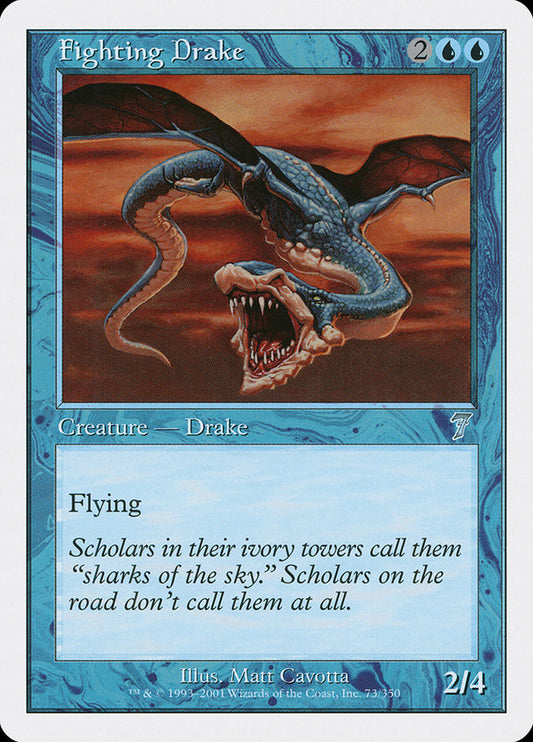 Fighting Drake - (Foil): Seventh Edition