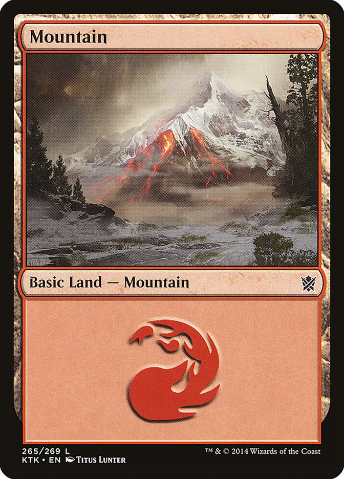 Mountain (#265) - (Foil): Khans of Tarkir
