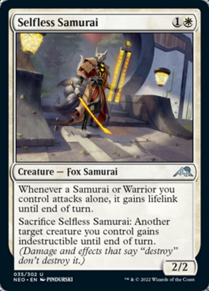 Selfless Samurai - (Foil): Kamigawa: Neon Dynasty