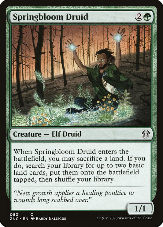 Springbloom Druid: Zendikar Rising Commander
