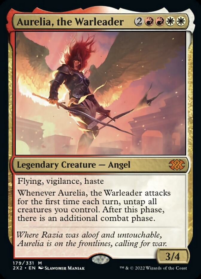 Aurelia, the Warleader - (Foil): Double Masters 2022