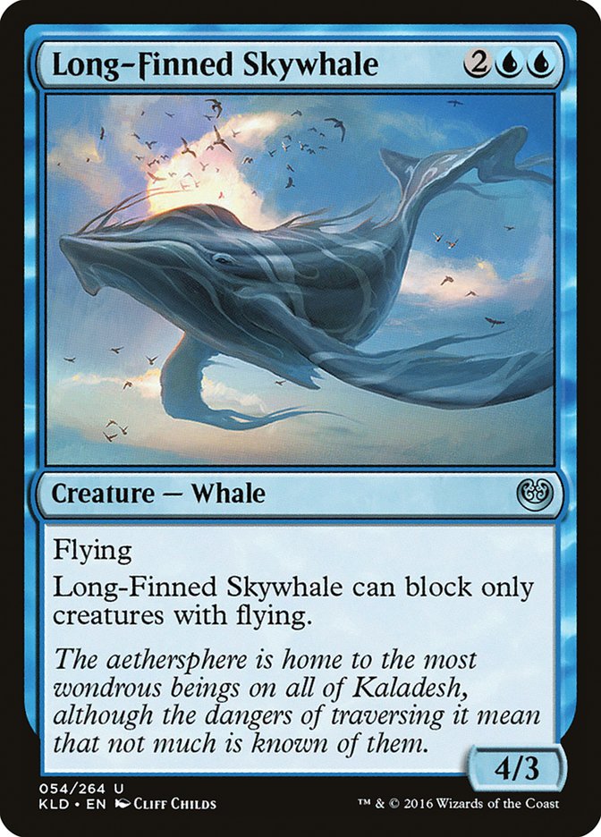 Long-Finned Skywhale - (Foil): Kaladesh