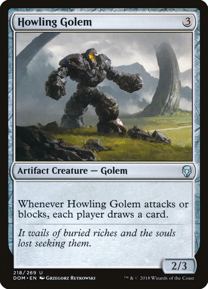 Howling Golem - (Foil): Dominaria