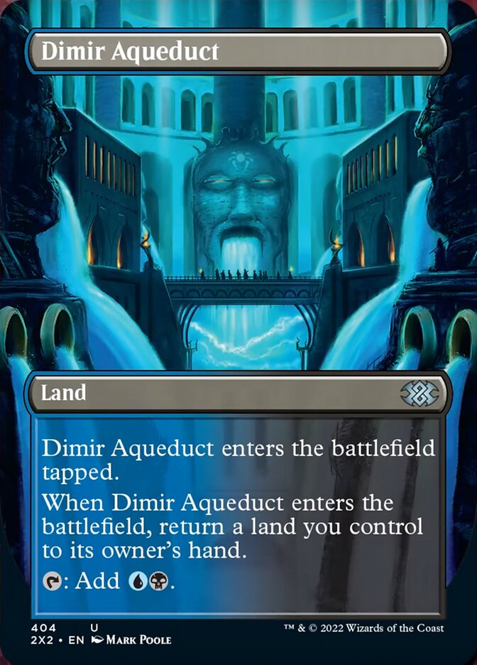 Dimir Aqueduct (Borderless) - (Foil): Double Masters 2022