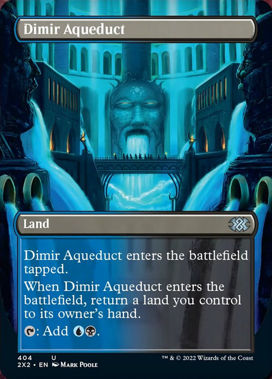Dimir Aqueduct (Borderless) - (Foil): Double Masters 2022