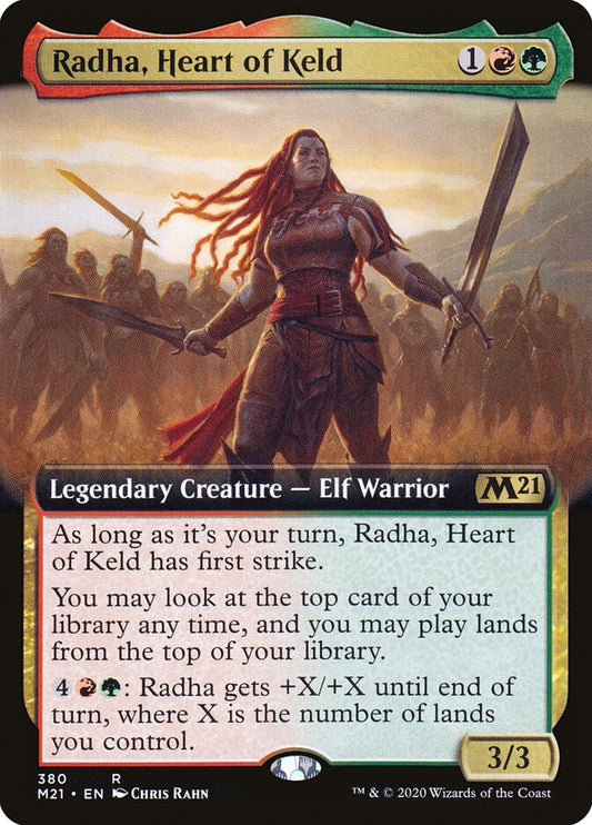 Radha, Heart of Keld (Extended Art) - (Foil): Core Set 2021