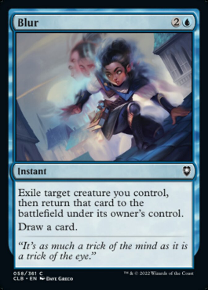 Blur - (Foil): Commander Legends: Battle for Baldur's Gate
